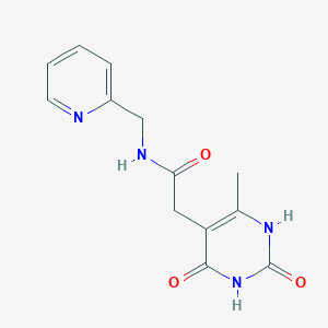 2-(6-methyl-2,4-dioxo-1,2,3,4-tetrahydropyrimidin-5-yl)-N-(pyridin-2-ylmethyl)acetamide
