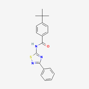 4-tert-butyl-N-(3-phenyl-1,2,4-thiadiazol-5-yl)benzamide