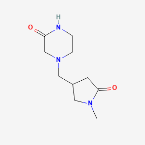 4-[(1-Methyl-5-oxopyrrolidin-3-yl)methyl]piperazin-2-one