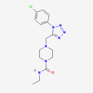 4-((1-(4-chlorophenyl)-1H-tetrazol-5-yl)methyl)-N-ethylpiperazine-1-carboxamide