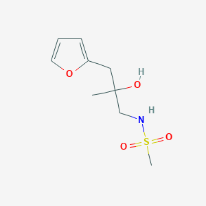 N-(3-(furan-2-yl)-2-hydroxy-2-methylpropyl)methanesulfonamide