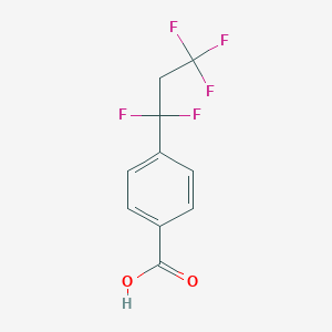 molecular formula C10H7F5O2 B2526569 4-(1,1,3,3,3-Pentafluoropropyl)benzoic acid CAS No. 2361727-60-6
