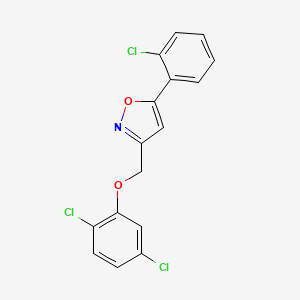 5-(2-Chlorophenyl)-3-[(2,5-dichlorophenoxy)methyl]-1,2-oxazole