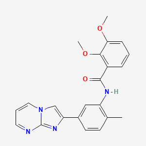 N-(5-imidazo[1,2-a]pyrimidin-2-yl-2-methylphenyl)-2,3-dimethoxybenzamide
