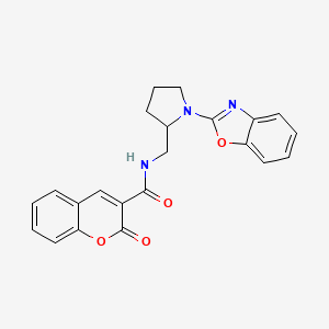 N-((1-(benzo[d]oxazol-2-yl)pyrrolidin-2-yl)methyl)-2-oxo-2H-chromene-3-carboxamide