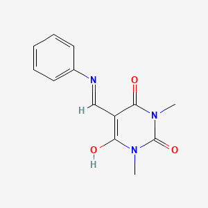 5-(anilinomethylene)-1,3-dimethyl-2,4,6(1H,3H,5H)-pyrimidinetrione