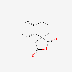 molecular formula C13H12O3 B2526615 3,4-dihydro-2H-spiro[naphthalene-1,3'-oxolane]-2',5'-dione CAS No. 75542-29-9