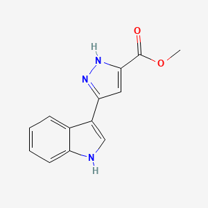 methyl 3-(1H-indol-3-yl)-1H-pyrazole-5-carboxylate