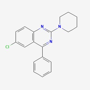 6-Chloro-4-phenyl-2-(piperidin-1-yl)quinazoline