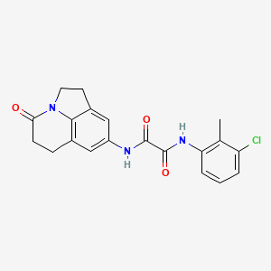 N1-(3-chloro-2-methylphenyl)-N2-(4-oxo-2,4,5,6-tetrahydro-1H-pyrrolo[3,2,1-ij]quinolin-8-yl)oxalamide