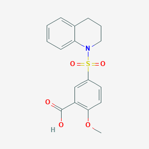 5-((3,4-dihydroquinolin-1(2H)-yl)sulfonyl)-2-methoxybenzoic acid