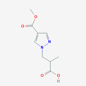 3-[4-(methoxycarbonyl)-1H-pyrazol-1-yl]-2-methylpropanoic acid