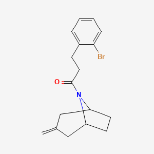 3-(2-bromophenyl)-1-((1R,5S)-3-methylene-8-azabicyclo[3.2.1]octan-8-yl)propan-1-one