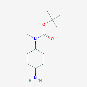 molecular formula C12H24N2O2 B2526760 tert-butyl N-(4-aminocyclohexyl)-N-methylcarbamate CAS No. 1401532-57-7