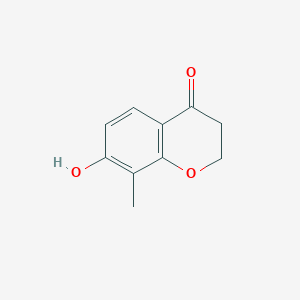 molecular formula C10H10O3 B2526775 7-羟基-8-甲基色苷-4-酮 CAS No. 1273653-90-9