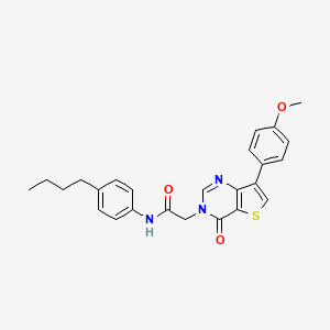 N-(4-butylphenyl)-2-[7-(4-methoxyphenyl)-4-oxothieno[3,2-d]pyrimidin-3(4H)-yl]acetamide