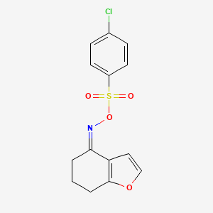 [(Z)-6,7-dihydro-5H-1-benzofuran-4-ylideneamino] 4-chlorobenzenesulfonate