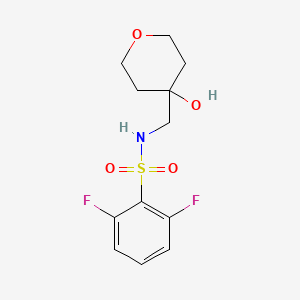 2,6-difluoro-N-((4-hydroxytetrahydro-2H-pyran-4-yl)methyl)benzenesulfonamide