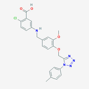 molecular formula C24H22ClN5O4 B252681 2-chloro-5-[(3-methoxy-4-{[1-(4-methylphenyl)-1H-tetrazol-5-yl]methoxy}benzyl)amino]benzoic acid 