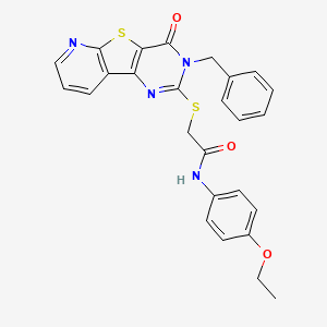 2-((3-benzyl-4-oxo-3,4-dihydropyrido[3',2':4,5]thieno[3,2-d]pyrimidin-2-yl)thio)-N-(4-ethoxyphenyl)acetamide