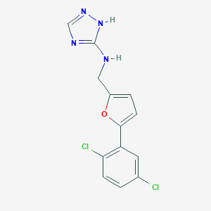 N-{[5-(2,5-dichlorophenyl)furan-2-yl]methyl}-1H-1,2,4-triazol-3-amine