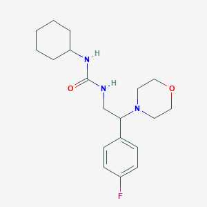 1-Cyclohexyl-3-(2-(4-fluorophenyl)-2-morpholinoethyl)urea