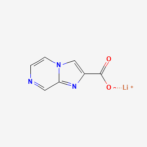 Lithium(1+) ion imidazo[1,2-a]pyrazine-2-carboxylate