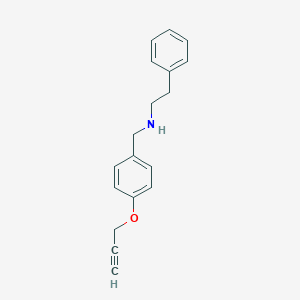 molecular formula C18H19NO B252684 N-(2-phenylethyl)-N-[4-(2-propynyloxy)benzyl]amine 