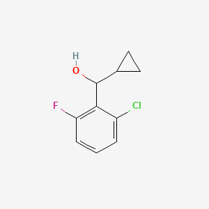 molecular formula C10H10ClFO B2526845 Cyclopropyl (2-chloro-6-fluorophenyl)methanol CAS No. 1443312-38-6