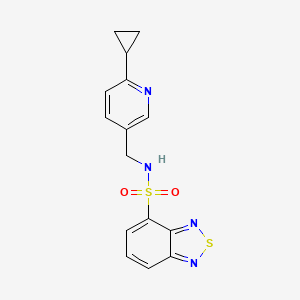 N-[(6-cyclopropylpyridin-3-yl)methyl]-2,1,3-benzothiadiazole-4-sulfonamide