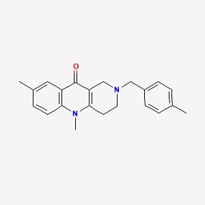 5,8-Dimethyl-2-[(4-methylphenyl)methyl]-3,4-dihydro-1H-benzo[b][1,6]naphthyridin-10-one