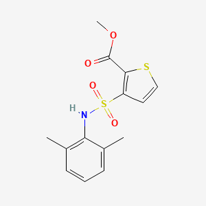 molecular formula C14H15NO4S2 B2526868 Methyl 3-[(2,6-dimethylphenyl)sulfamoyl]thiophene-2-carboxylate CAS No. 941978-90-1