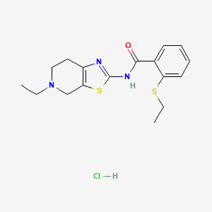 N-(5-ethyl-4,5,6,7-tetrahydrothiazolo[5,4-c]pyridin-2-yl)-2-(ethylthio)benzamide hydrochloride