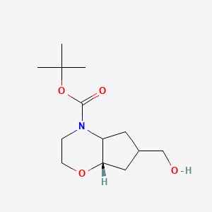tert-butyl (7aS)-6-(hydroxymethyl)-octahydrocyclopenta[b][1,4]oxazine-4-carboxylate