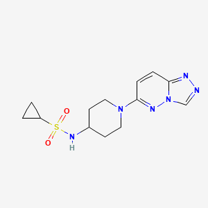 N-[1-([1,2,4]Triazolo[4,3-b]pyridazin-6-yl)piperidin-4-yl]cyclopropanesulfonamide