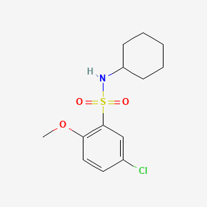 5-chloro-N-cyclohexyl-2-methoxybenzenesulfonamide
