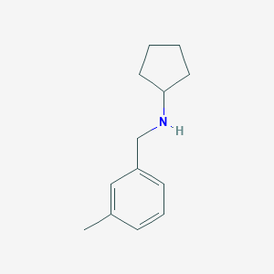 molecular formula C13H19N B252688 N-[(3-methylphenyl)methyl]cyclopentanamine 
