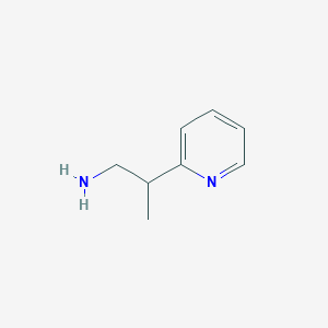 molecular formula C8H12N2 B2526880 2-(Pyridin-2-yl)propan-1-amine CAS No. 851670-39-8