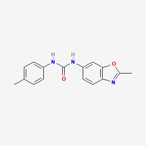 molecular formula C16H15N3O2 B2526889 N-(2-甲基-1,3-苯并恶唑-6-基)-N'-(4-甲苯基)脲 CAS No. 861210-66-4