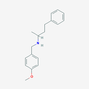 molecular formula C18H23NO B252689 N-[(4-methoxyphenyl)methyl]-4-phenylbutan-2-amine 