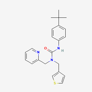molecular formula C22H25N3OS B2526893 3-(4-(Tert-butyl)phenyl)-1-(pyridin-2-ylmethyl)-1-(thiophen-3-ylmethyl)urea CAS No. 1234839-67-8