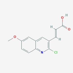 (E)-3-(2-chloro-6-methoxyquinolin-3-yl)prop-2-enoic acid
