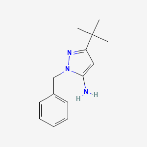 molecular formula C14H19N3 B2526899 1-benzyl-3-tert-butyl-1H-pyrazol-5-amine CAS No. 866255-96-1
