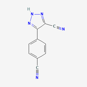 5-(4-cyanophenyl)-2H-triazole-4-carbonitrile