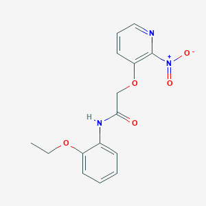 molecular formula C15H15N3O5 B2526901 N-(2-ethoxyphenyl)-2-(2-nitropyridin-3-yl)oxyacetamide CAS No. 763098-42-6