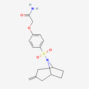 2-(4-(((1R,5S)-3-methylene-8-azabicyclo[3.2.1]octan-8-yl)sulfonyl)phenoxy)acetamide
