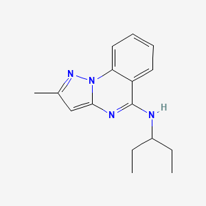 2-methyl-N-pentan-3-ylpyrazolo[1,5-a]quinazolin-5-amine