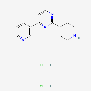 2-(Piperidin-4-yl)-4-(pyridin-3-yl)pyrimidine dihydrochloride