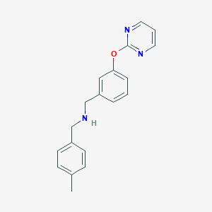 molecular formula C19H19N3O B252693 N-(4-methylbenzyl)-N-[3-(2-pyrimidinyloxy)benzyl]amine 