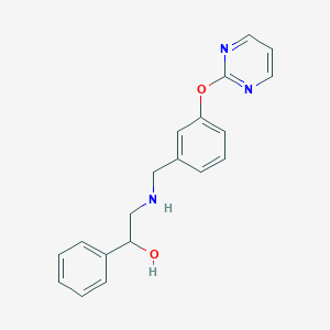 molecular formula C19H19N3O2 B252694 1-Phenyl-2-{[3-(2-pyrimidinyloxy)benzyl]amino}ethanol 